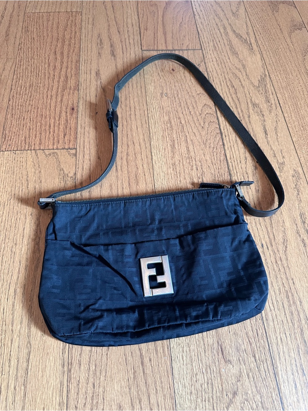 Vintage Fendi nylon shoulder bag